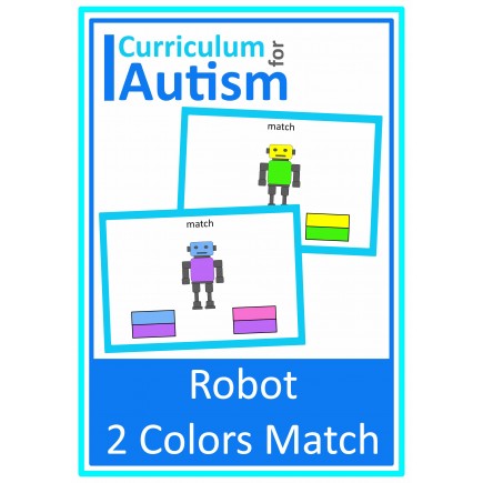 Robots Matching 2 Colors Cards